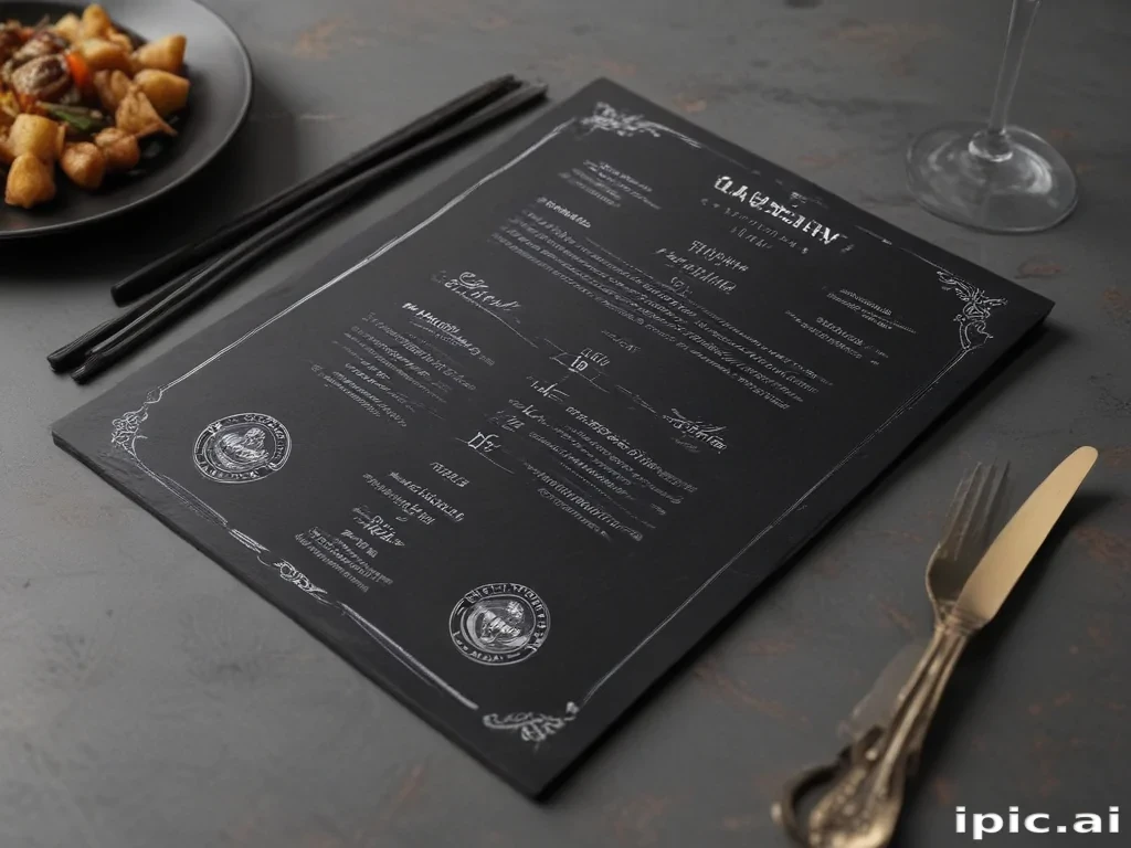 restaurant menu mockup free