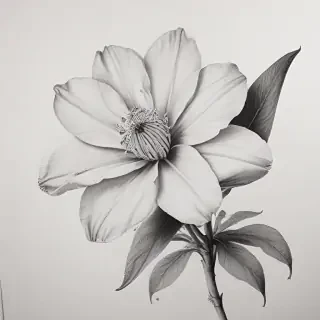 flower drawings pencil