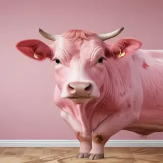 pink cow print wallpaper