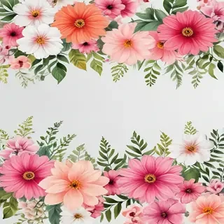 flowers clear background