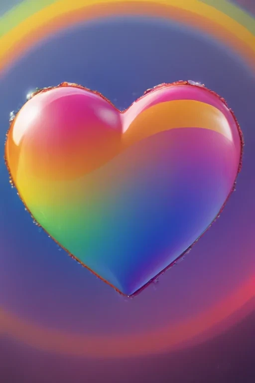 rainbow heart png