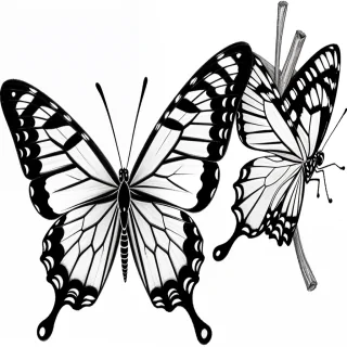 butterfly pics drawing