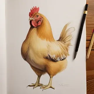 chicken drawing