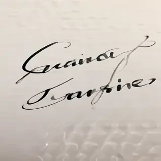 laura in cursive