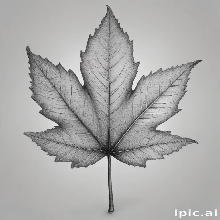 leaf clip art black and white