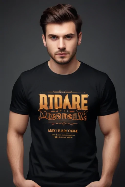 black t shirt mockup free
