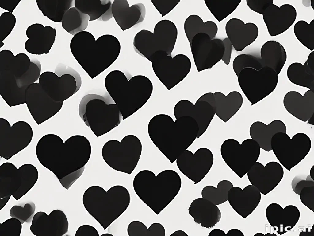 black heart aesthetic