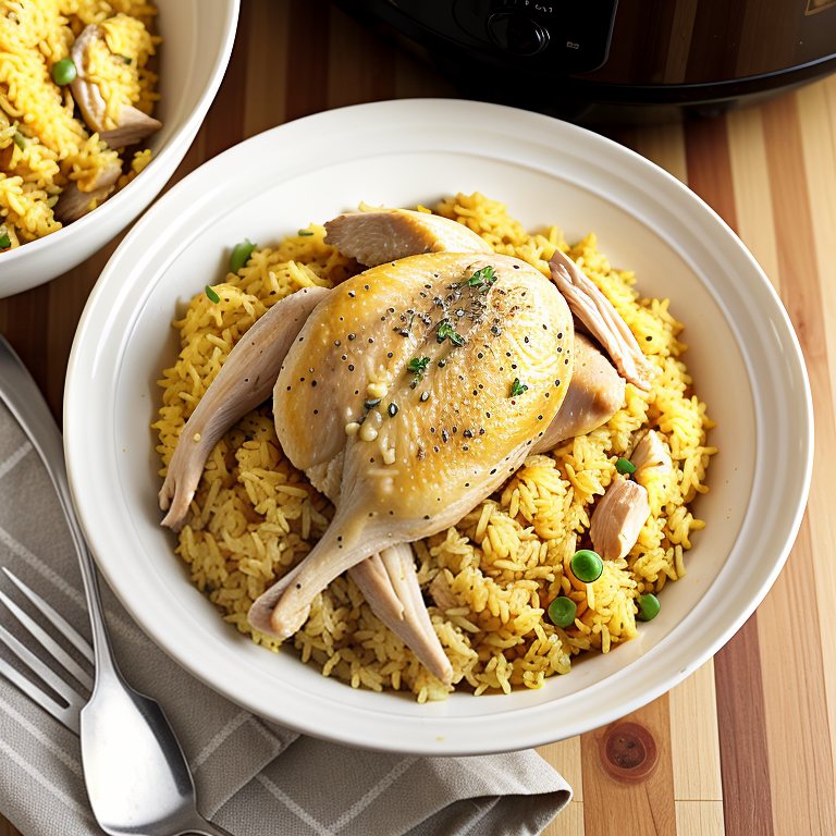 yellow rice and chicken slow cooker