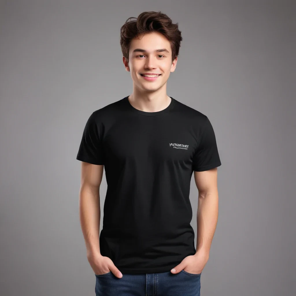 black t-shirt png