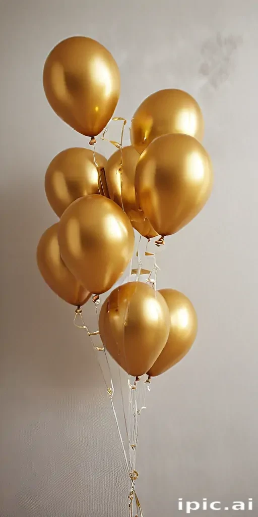 golden balloons