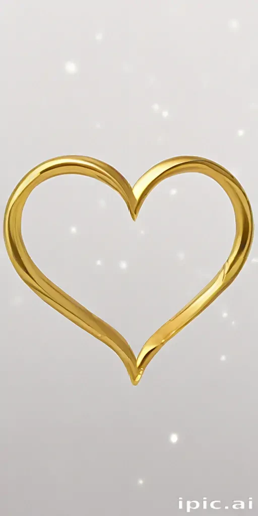gold heart png