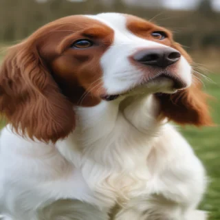 irish red and white setter