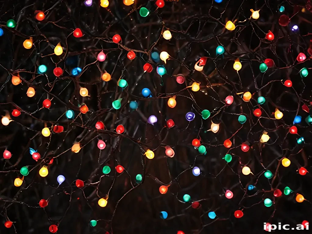 christmas lights iphone wallpaper
