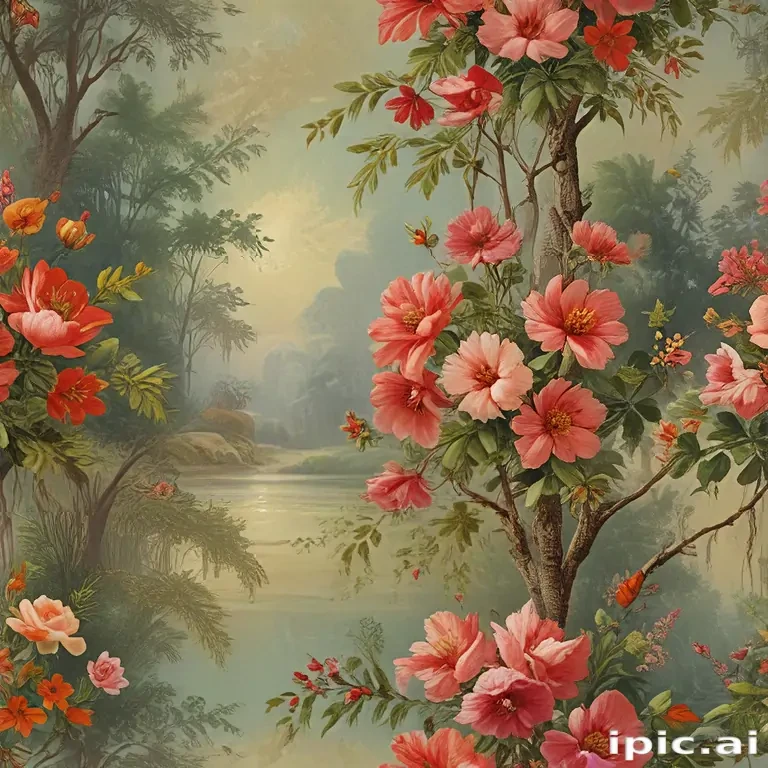 oil painting wallpaper