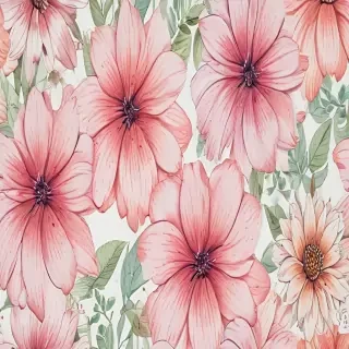 drawings of flowers with color