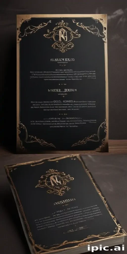 menu mock up