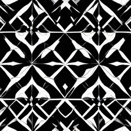 black with white pattern
