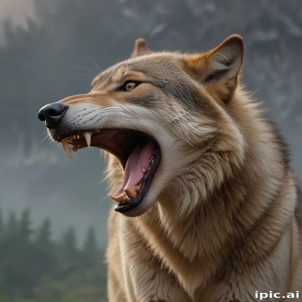 wolf howl png