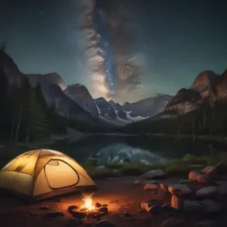 camping background pic