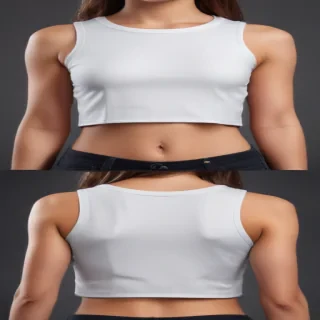 crop top shirt mockup