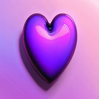 purple aesthetic heart