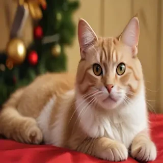 christmas cat background