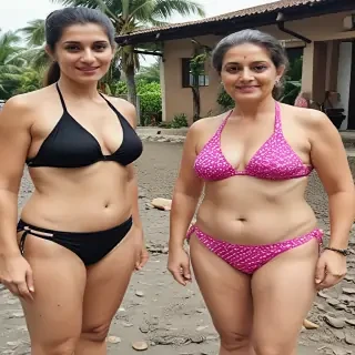 aunties in bikini