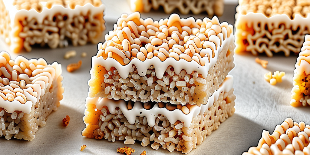 sheet of rice crispy treats