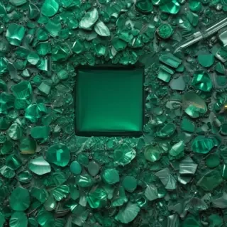 emerald green background