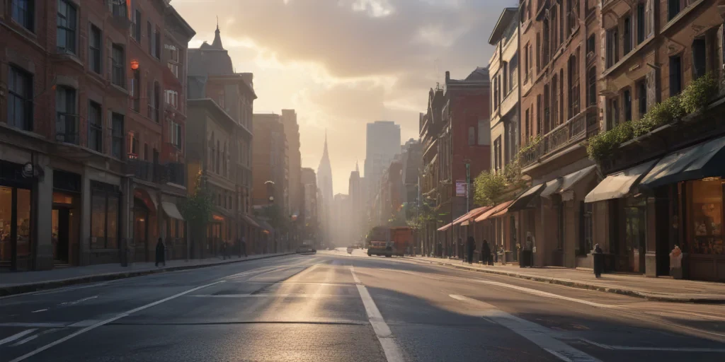 city street background