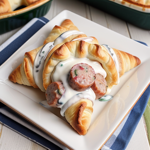 sausage cream cheese crescent roll casserole