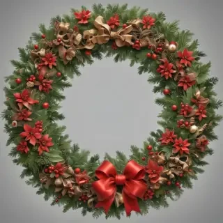 christmas wreath clip art