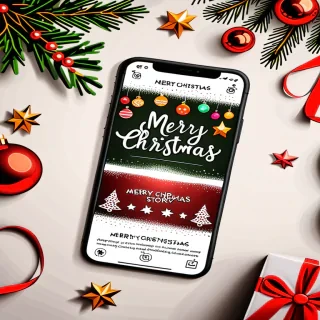 merry christmas instagram story