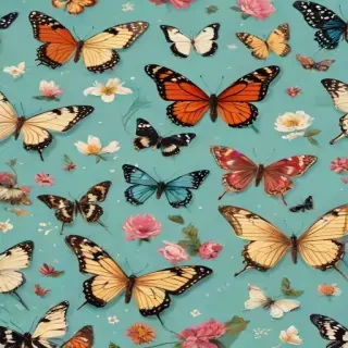 butterfly wall paper
