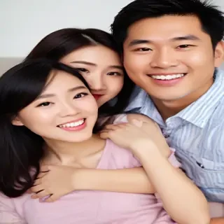 free use asian family