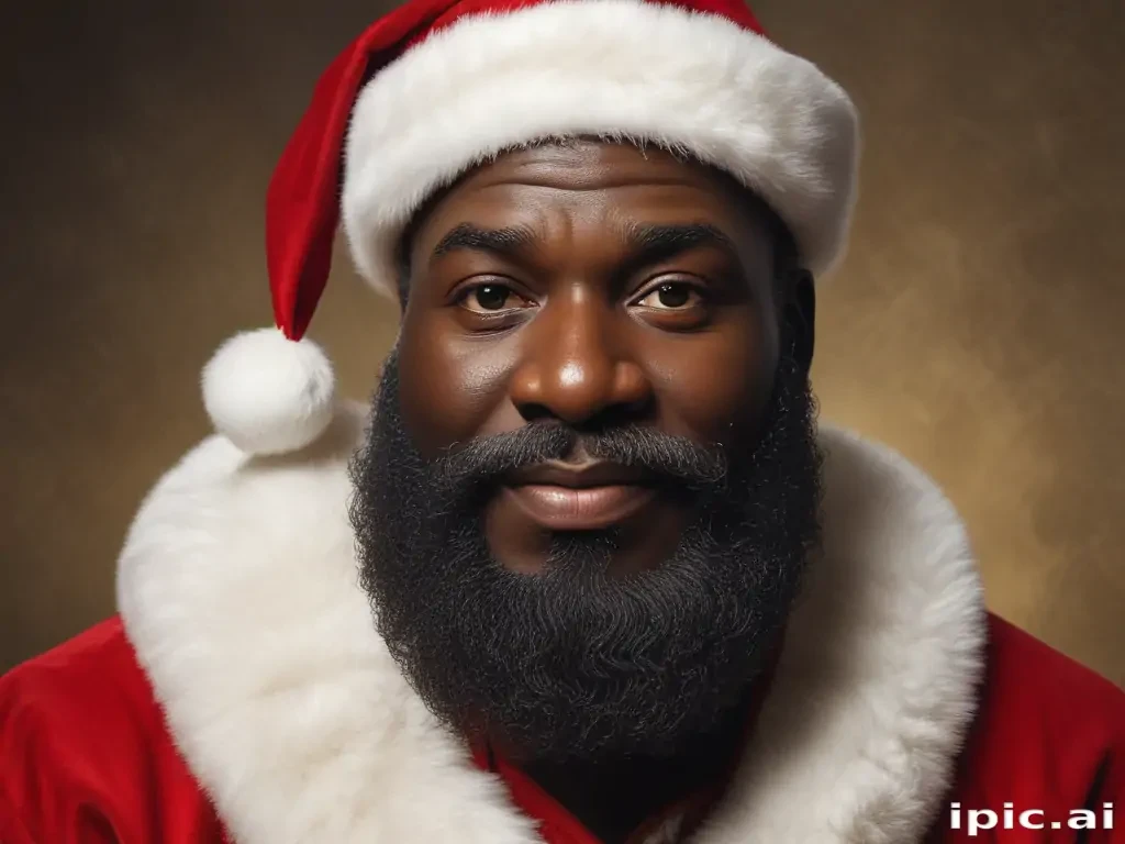 image of black santa
