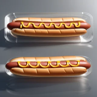 transparent hot dog