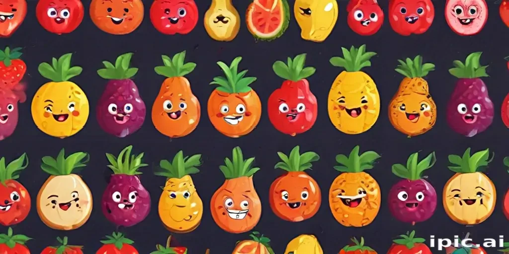 cartoon fruit