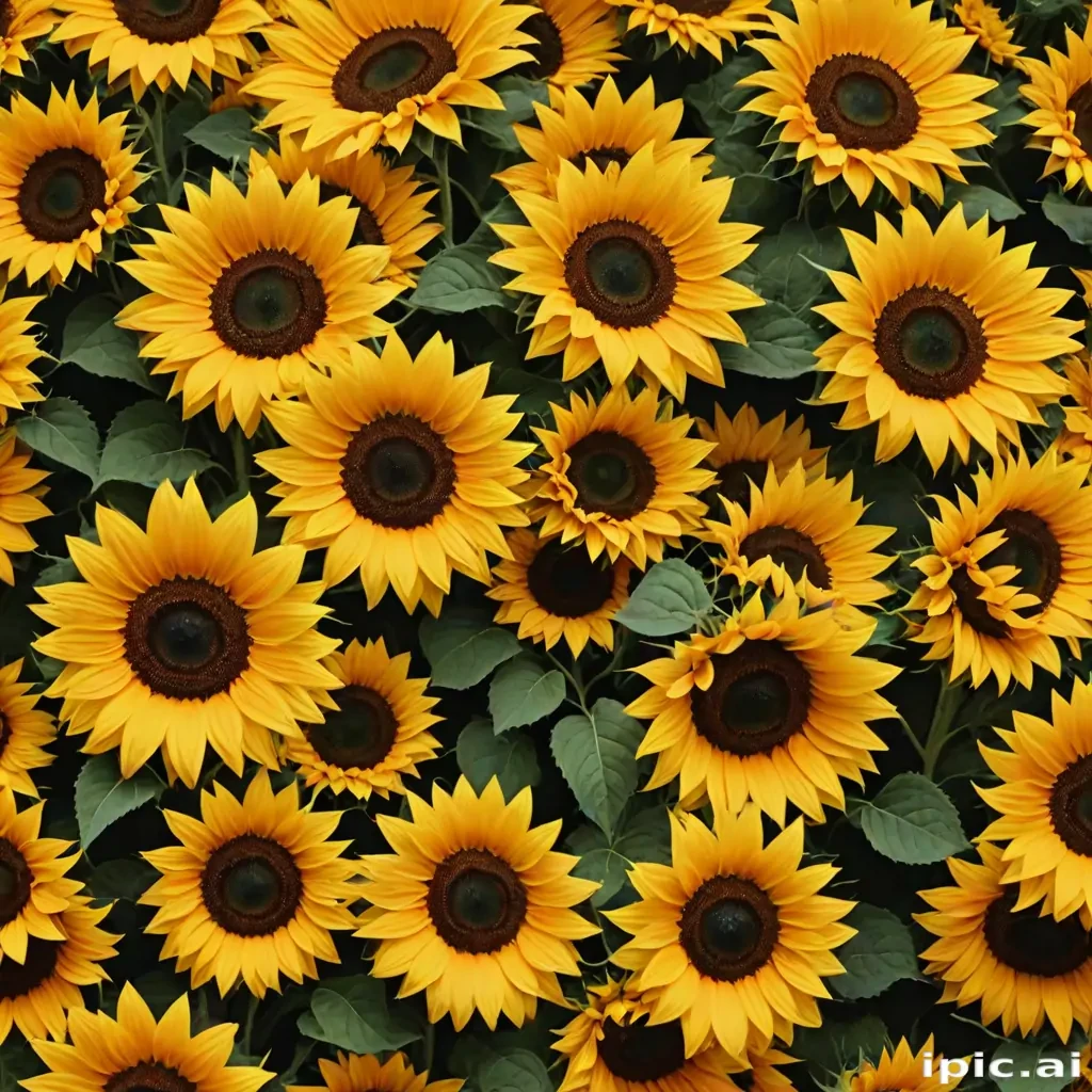 aesthetic sunflower background