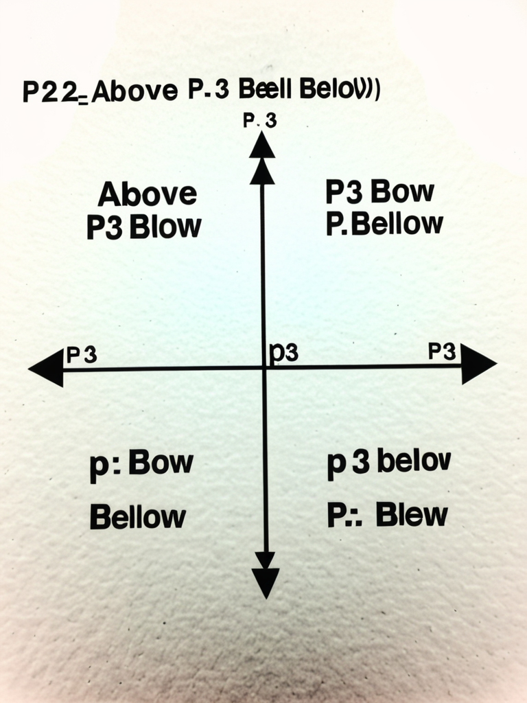 p2 above p3 below