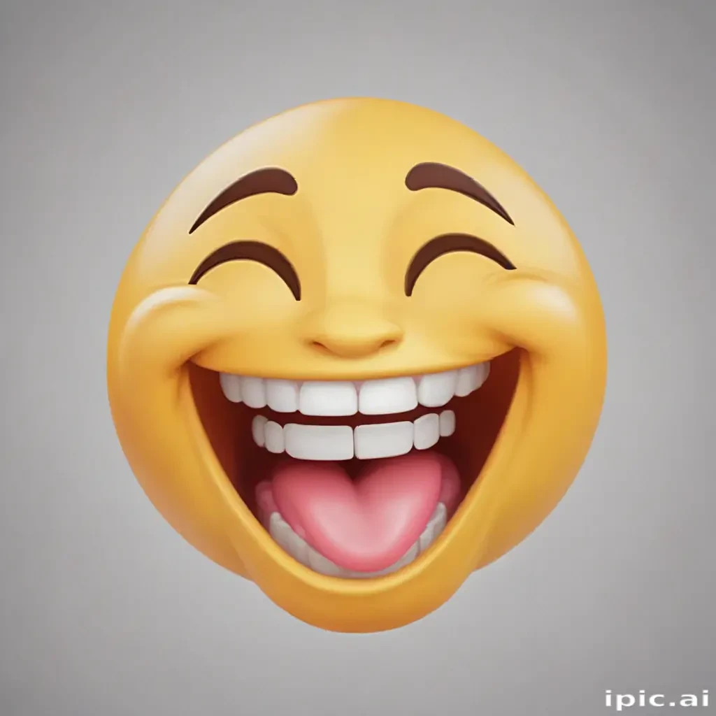 transparent laughing emoji