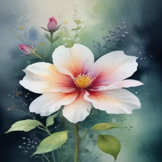 floral watercolor background