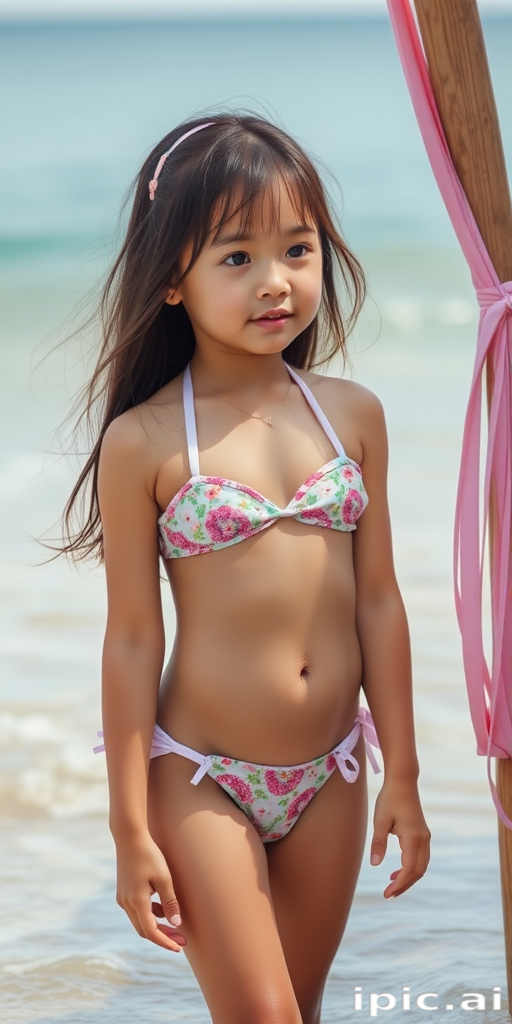 little girl in bikini ai