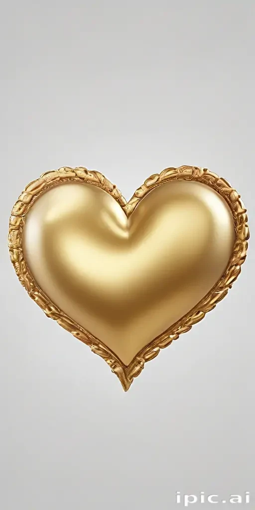 gold heart png