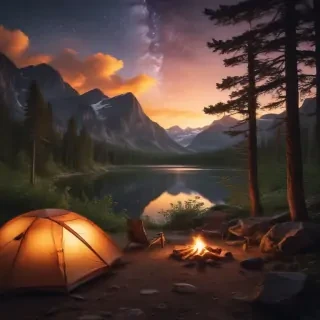 camping background pic