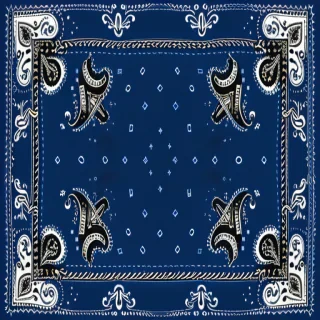 blue bandana background