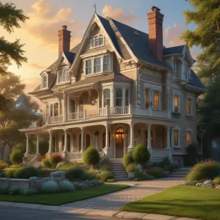 background of the house