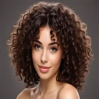 curly hair png