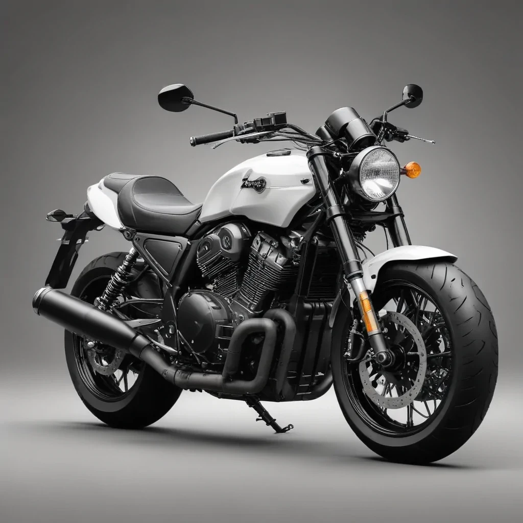 motorcycle clipart black and white