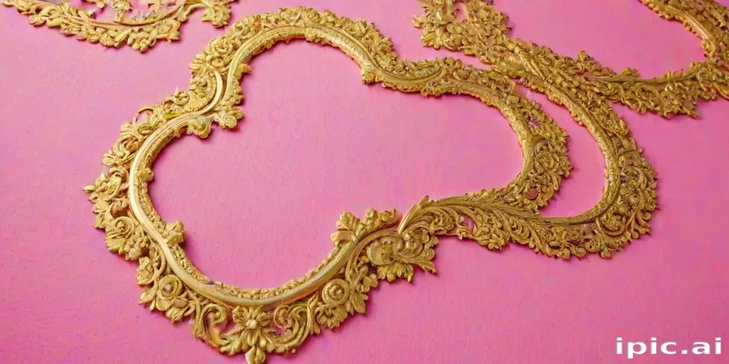 pink and gold background